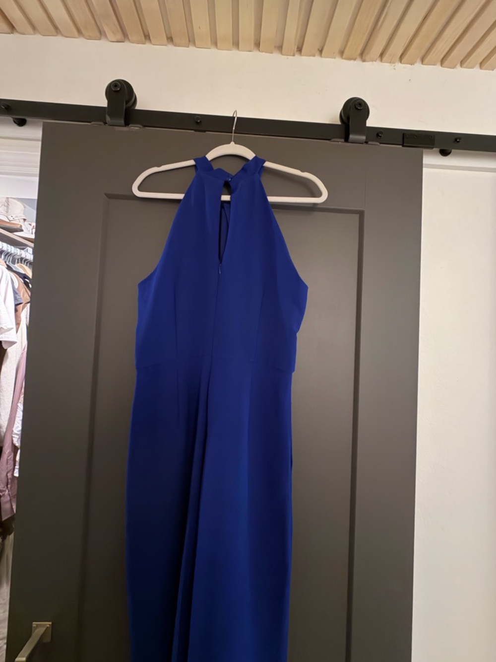 julia jordan Royal Blue Wide-Leg Jumpsuit - Picture 4 of 6
